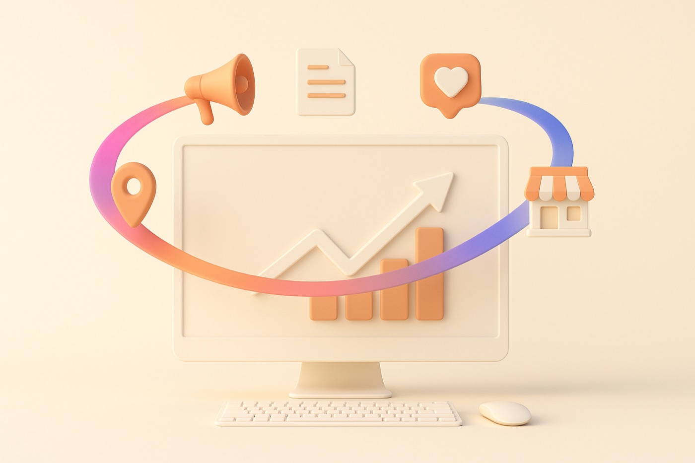 Managed Marketing Solution illustration