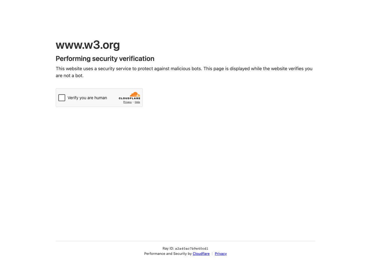 Screenshot of W3C — WCAG overview
